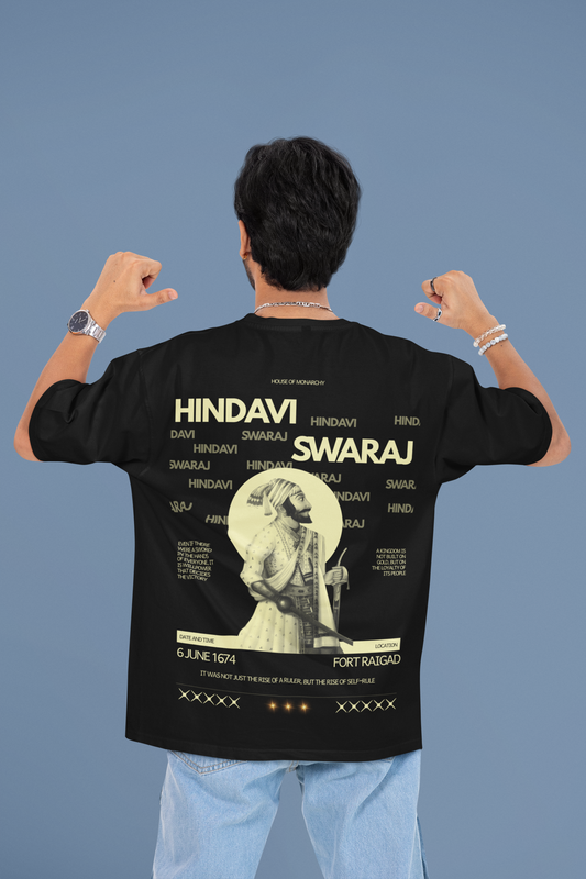 Hindavi Swaraj – Shivaji Maharaj Oversized Tee